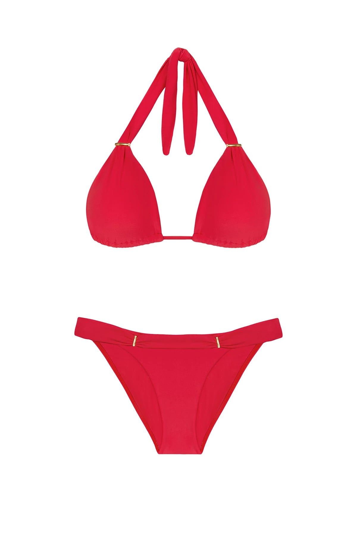 Vix Swimwear Women's Bia Sliding Halter Bikini Top - RED POPPY
