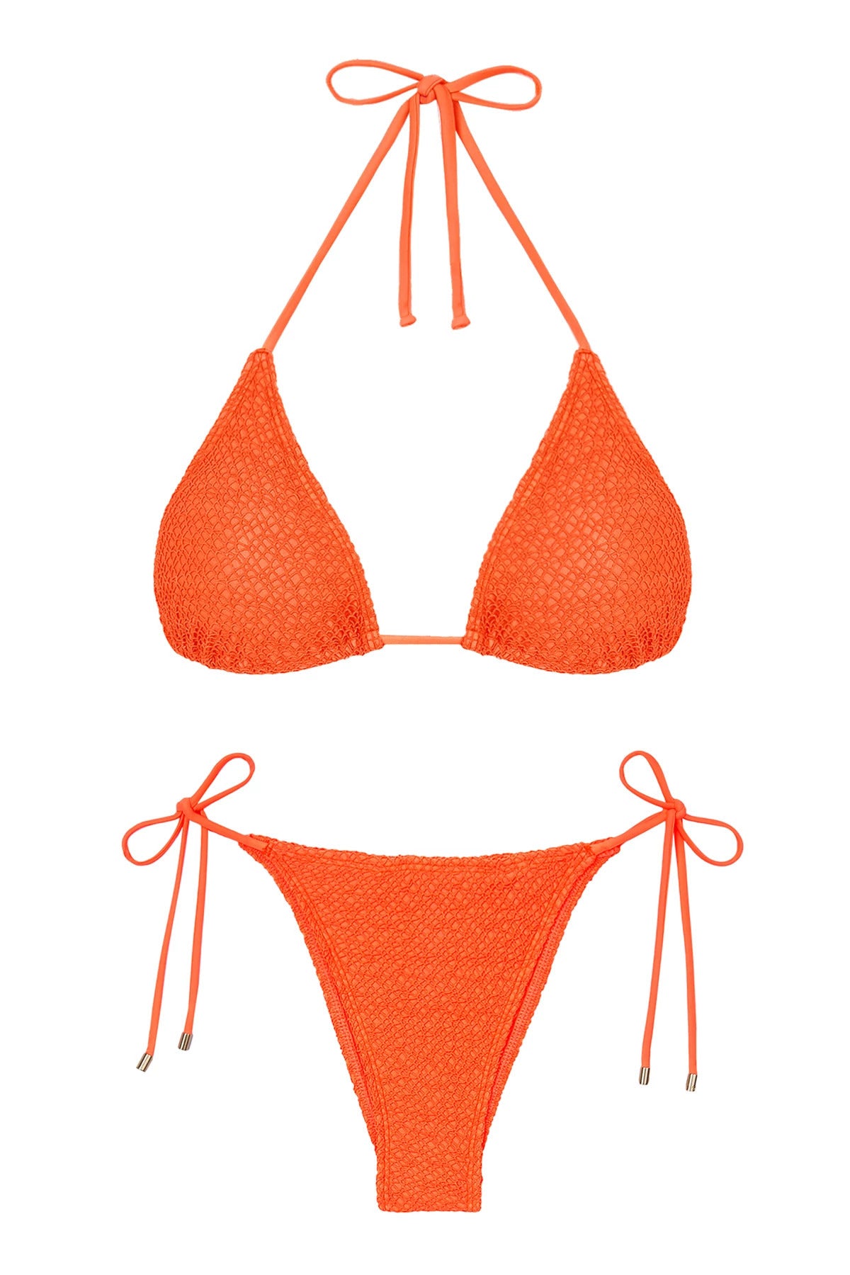 Vix Swimwear Women's Tie Side Brazilian Bikini Bottom - ORANGE