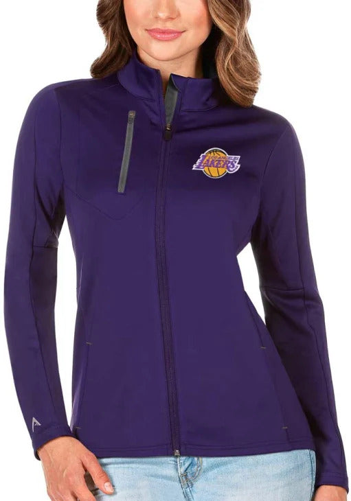 Antigua Los Angeles Lakers Womens Purple Generation Light Weight Jacket