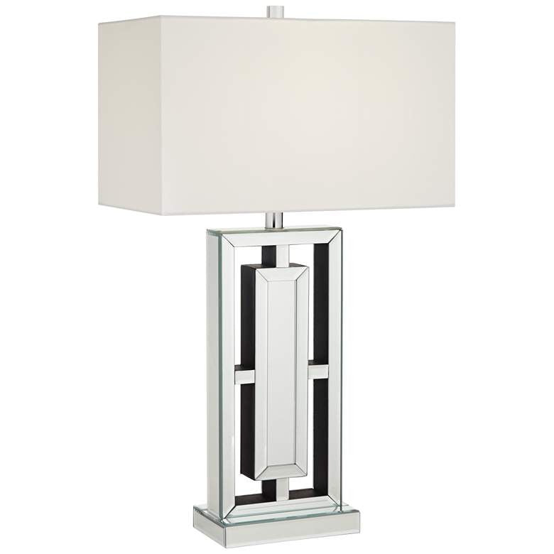 Lamps Plus 360 Lighting 29" High Rectangular Modern Mirrored Table Lamp
