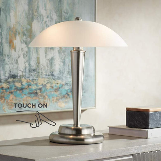Lamps Plus 360 Lighting Deco Dome 17" High Touch On-Off Accent Table Lamp