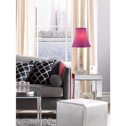 Lamps Plus 360 Lighting Bohemian Orchid 21" High Stacked Glass Table Lamp
