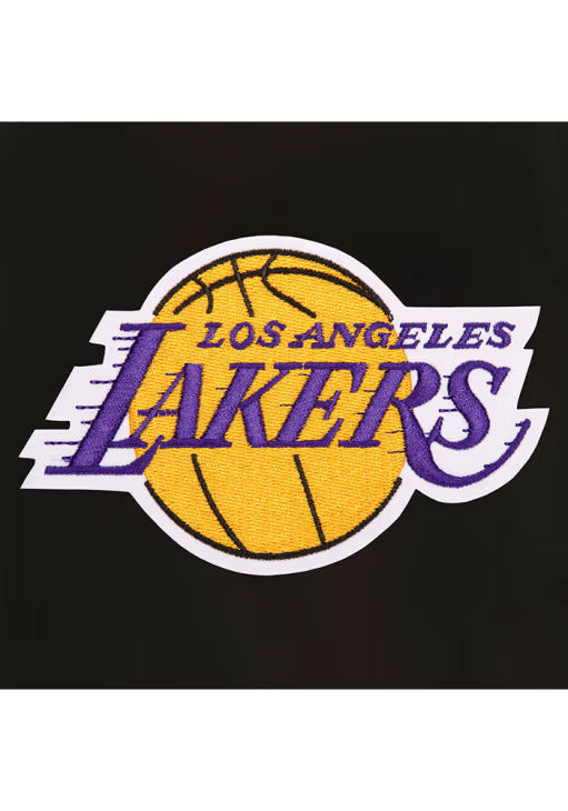 Los Angeles Lakers Mens Black Reversible Wool Heavyweight Jacket