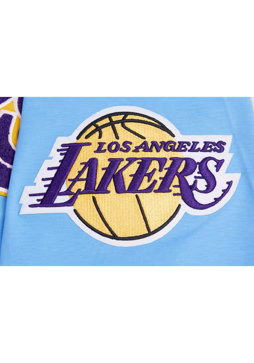Pro Standard Los Angeles Lakers Blue Chenille Short Sleeve Fashion T Shirt