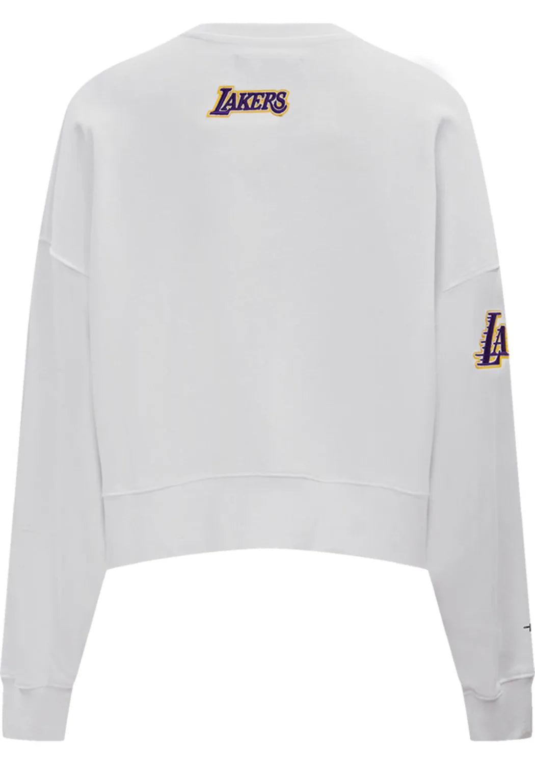 Pro Standard Los Angeles Lakers Womens White Classic Crew Sweatshirt