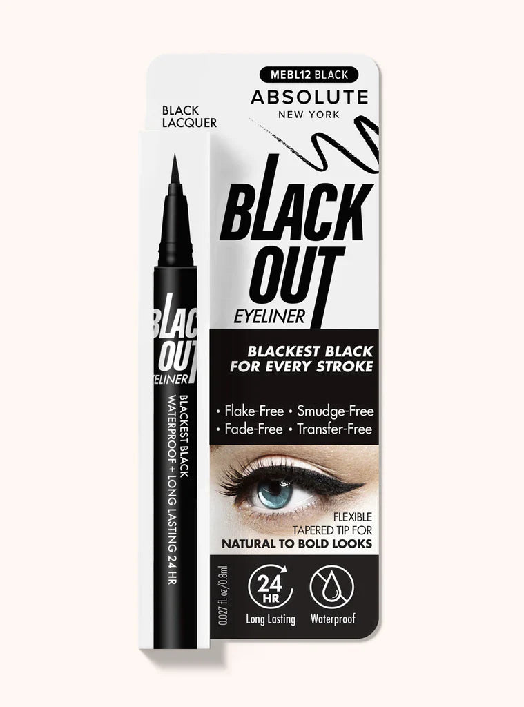 Absolute New York Women's Black Out 24 HR Eyeliner Black