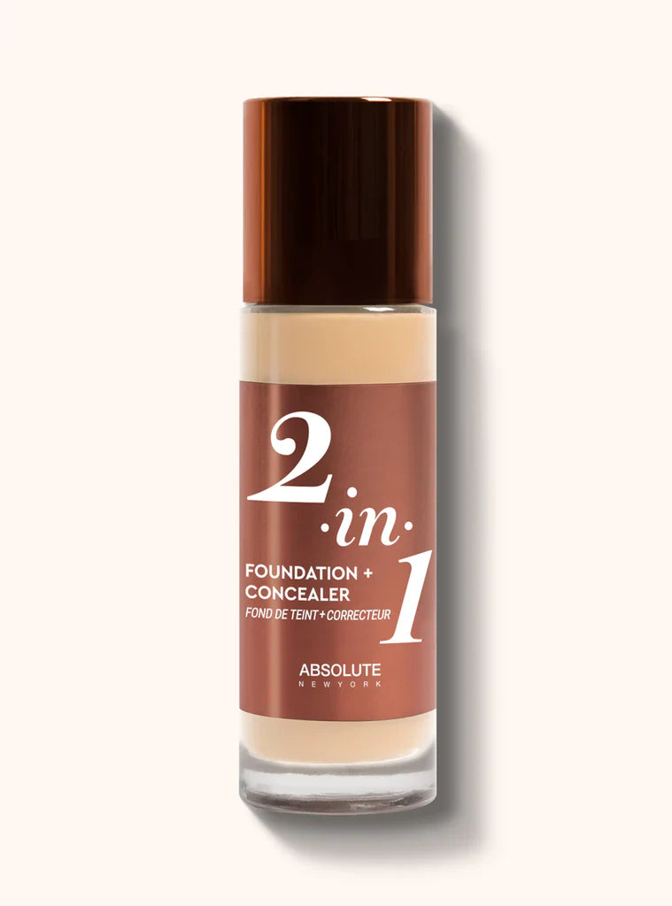 Absolute New York Women's 2-in-1 Foundation + Concealer 1