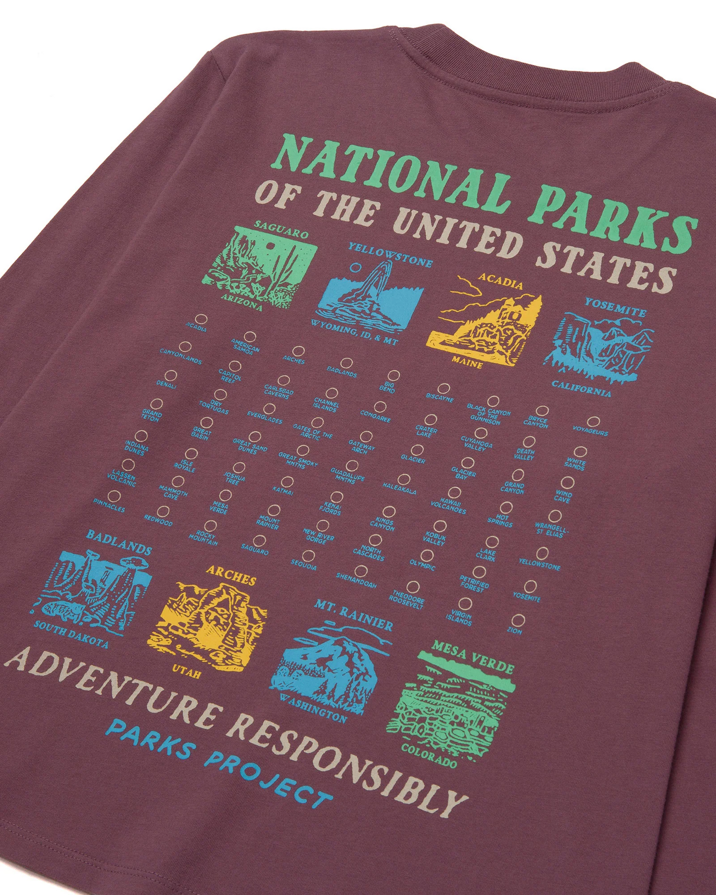 Parks Project National Parks Stacked Boxy Long Sleeve Tee