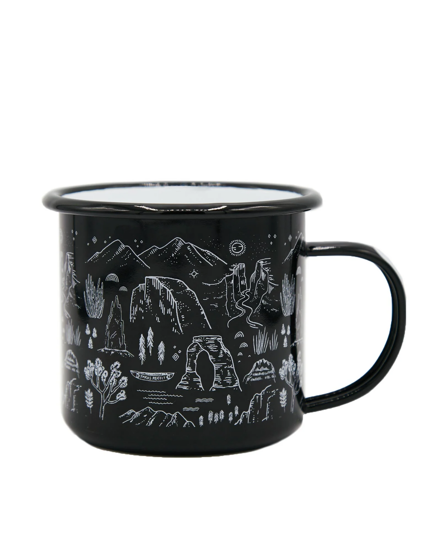 Parks Project National Parks Iconic Enamel Mug in Black