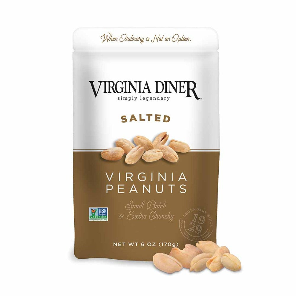 Virginia Diner Salted Virginia Peanuts Resealable Pouch