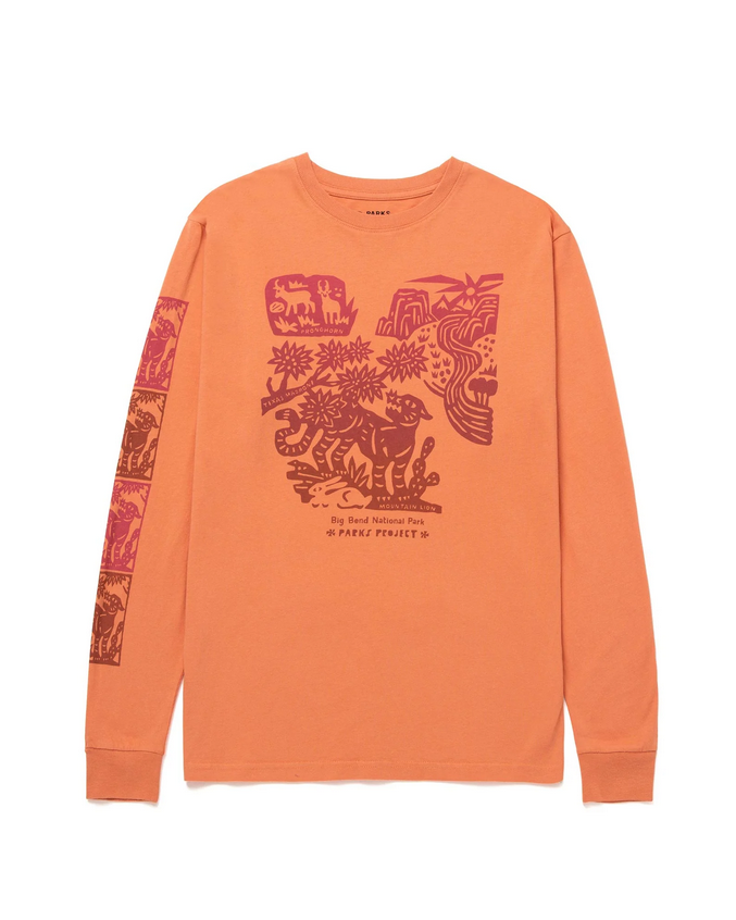 Parks Project Big Bend Woodcut Long Sleeve Tee