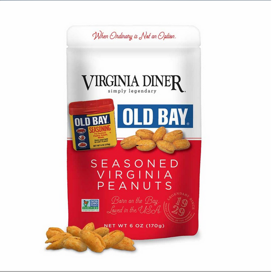 Virginia Diner Old Bay Peanuts Resealable Pouch