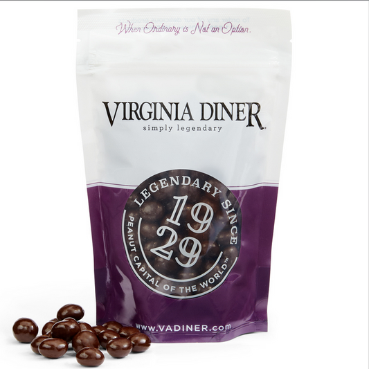 Virginia Dine Dark Chocolate Espresso Beans Resealable Pouch