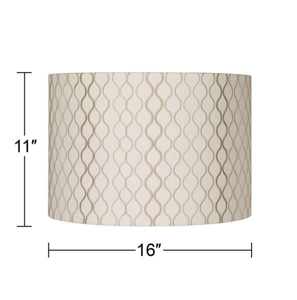 Lamps Plus Embroidered Hourglass Lamp Shade 16x16x11 (Spider)