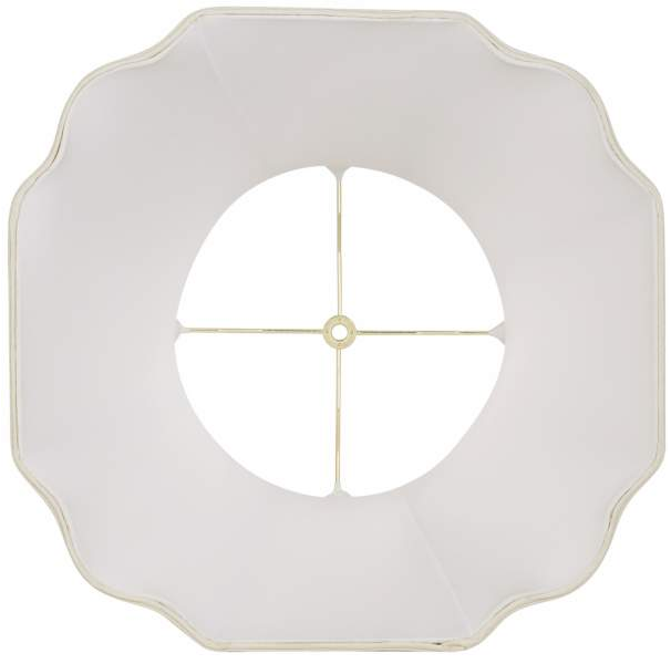 Lamps Plus Imperial Creme Bell Cut Corner Shade 10x16x14 (Spider)