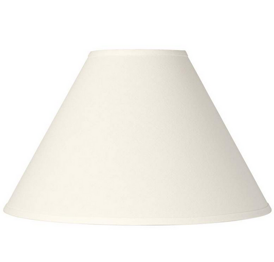Lamps Plus Springcrest Collection White Linen Chimney Lamp Shade - 6x17x11.5 (Spider)