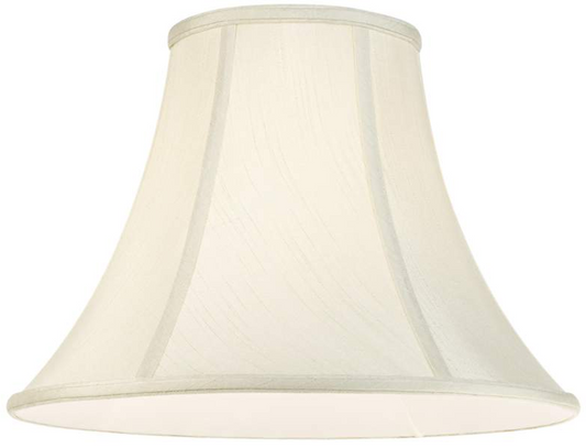 Lamps Plus Imperial Shade Collection White Bell 7x16x12 (Spider)