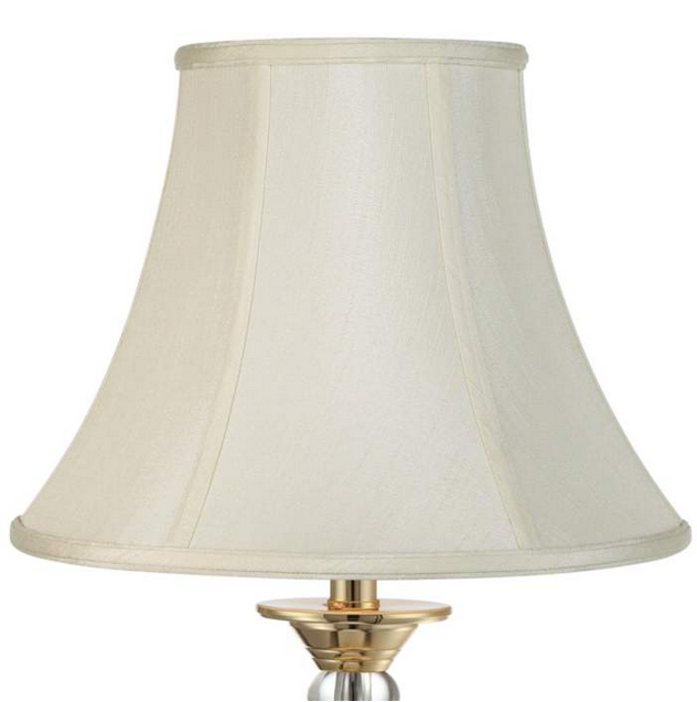 Lamps Plus Imperial Shade Collection White Bell 7x14x11 (Spider)