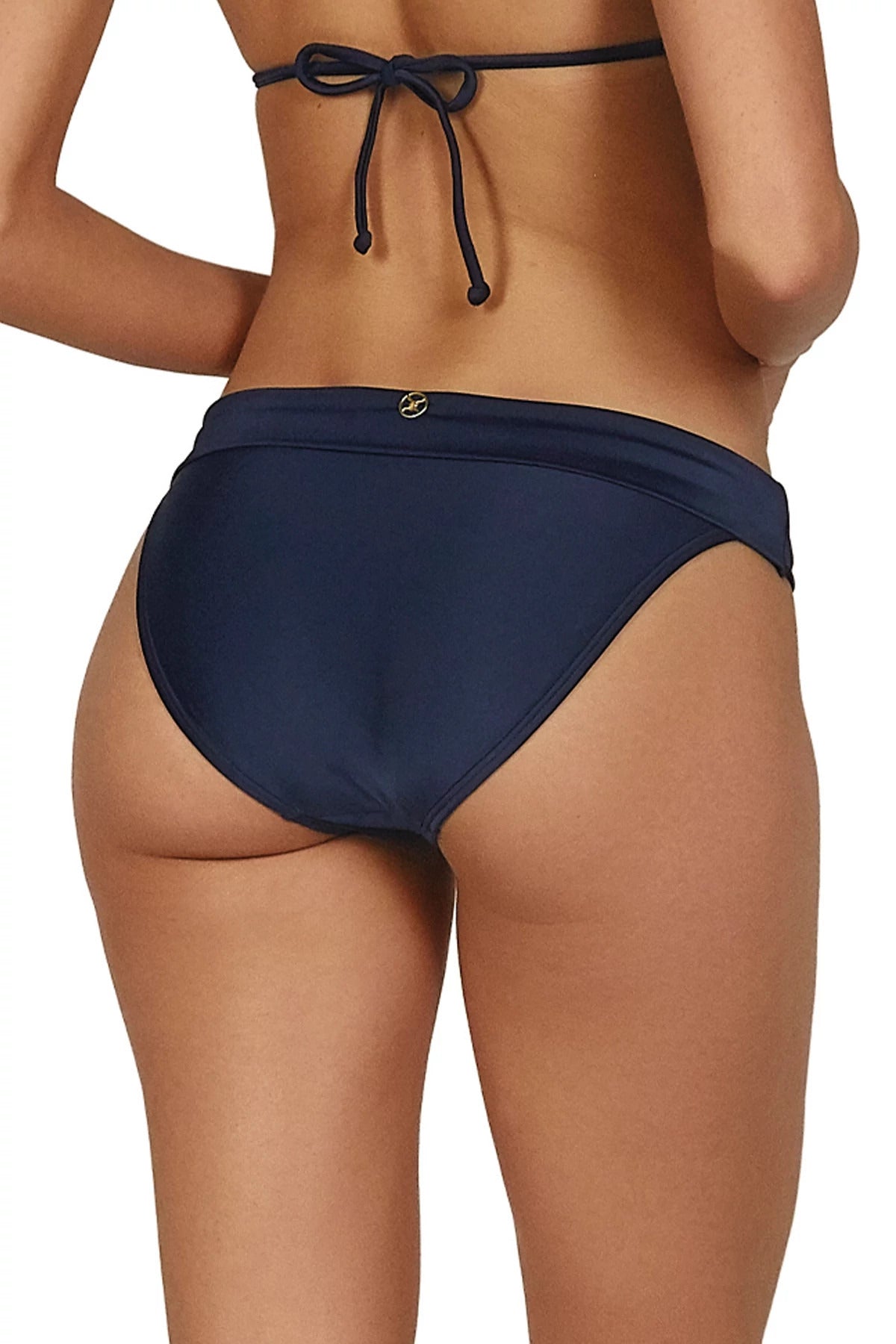 Vix Swimwear Women's Bia Tab Side Hipster Bikini Bottom - Navy