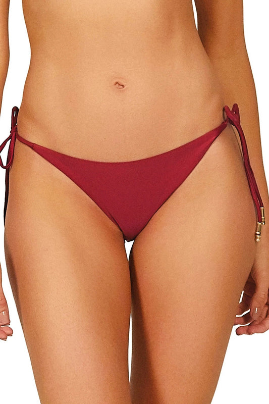 Vix Swimwear Women's Lucy Tie Side Brazilian Bikini Bottom - RED