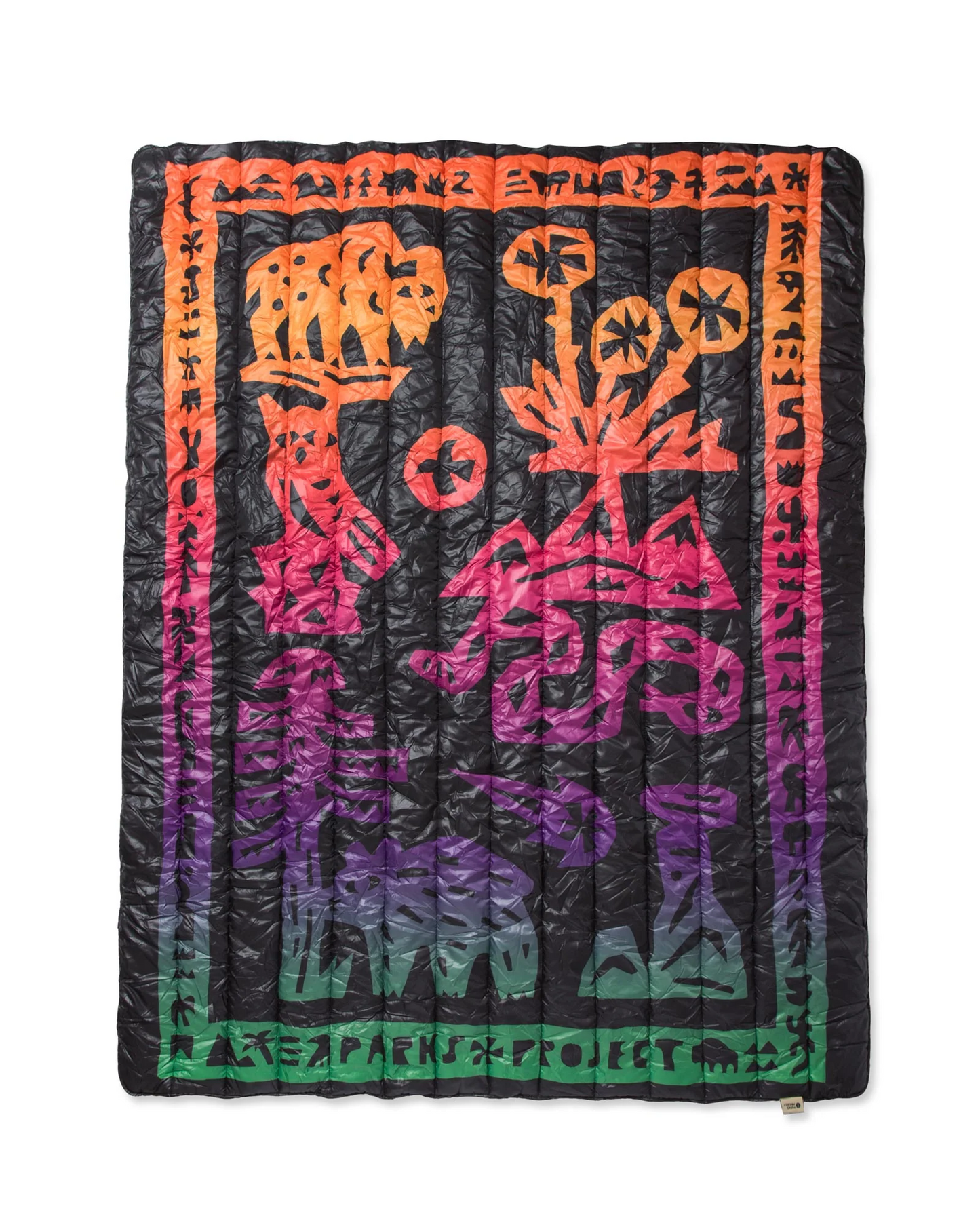 Parks Project National Parks Woodcuts Recycled Camp Blanket
