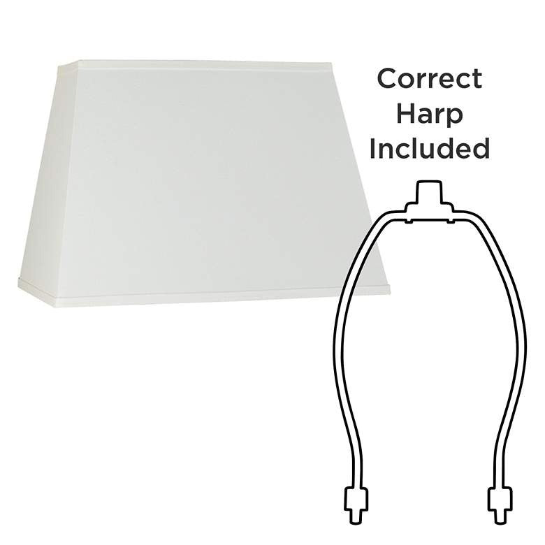 Lamps Plus Ivory Linen Rectangular Shade 14x18x12 (Spider)