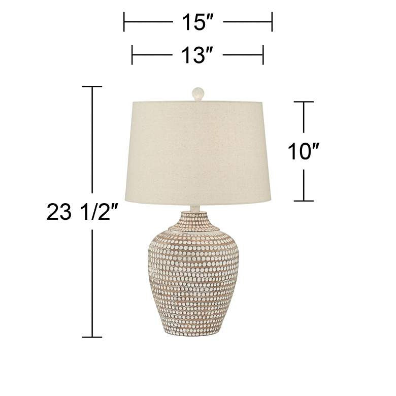 Lamps Plus Pacific Coast Lighting Alese 23 1/2" Textured Dot Jug Table Lamp