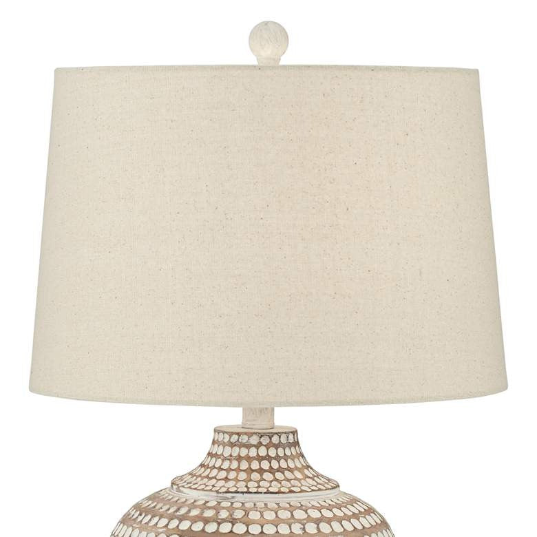Lamps Plus Pacific Coast Lighting Alese Earth Textured Dot Jug Table Lamps Set of 2
