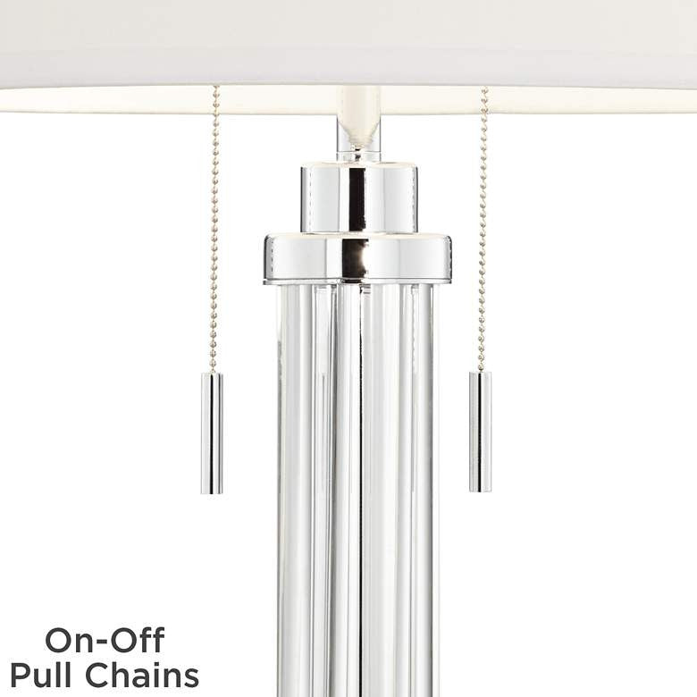 Lamps Plus Possini Euro Cadence 30" Modern Glass Column Table Lamp
