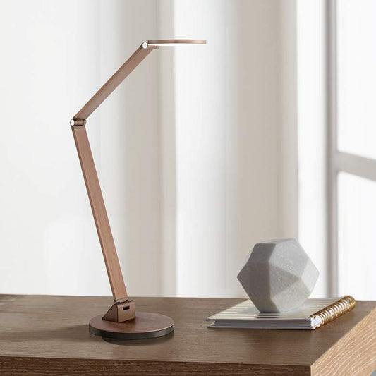 Lamps Plus Possini Euro Magnum French Bronze Finish Adjustable LED Desk Lamp