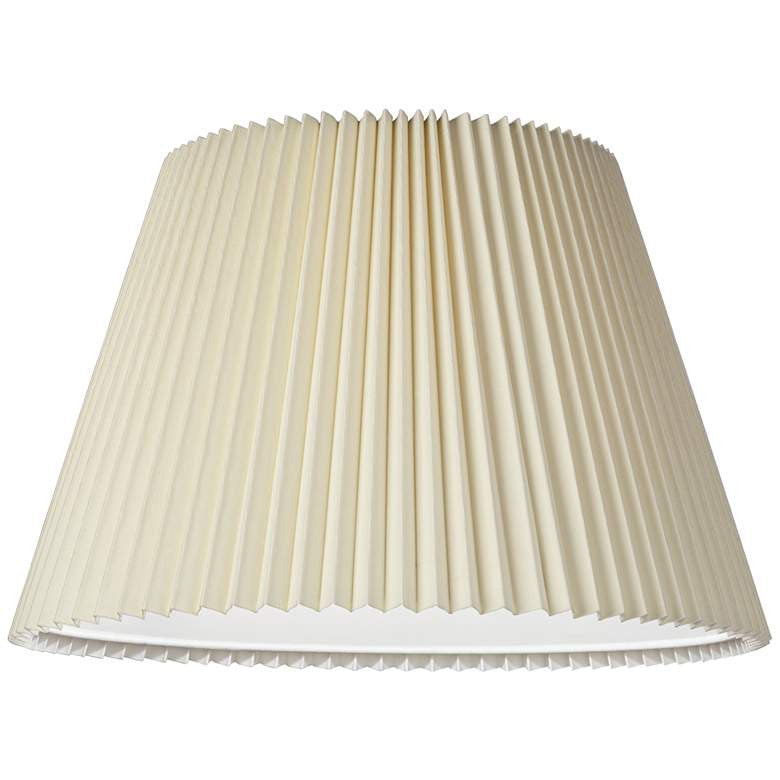 Lamps Plus Springcrest Ivory Knife Pleated Shade 11x18x12 (Spider)