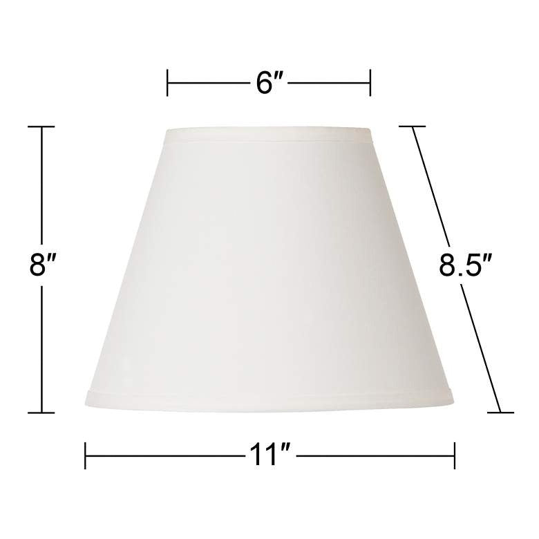 Lamps Plus Springcrest Off White Fabric Lamp Shade 6x11x8.5 (Spider)