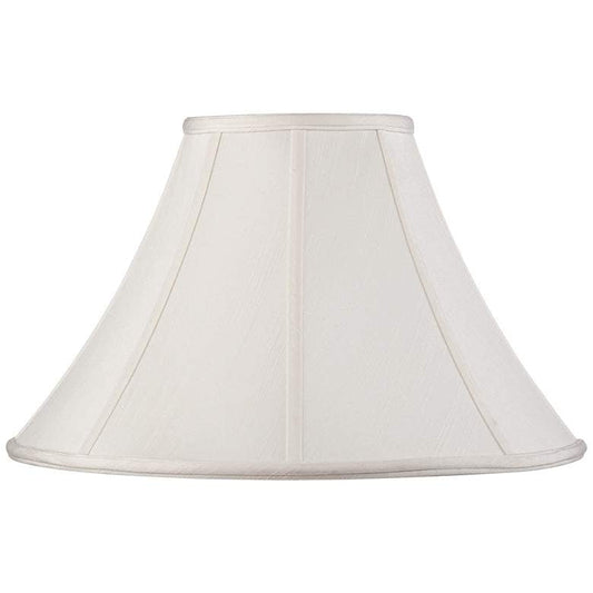 Lamps Plus Springcrest Off-White Shantung Lamp Shade 7x18x10.5 (Spider)