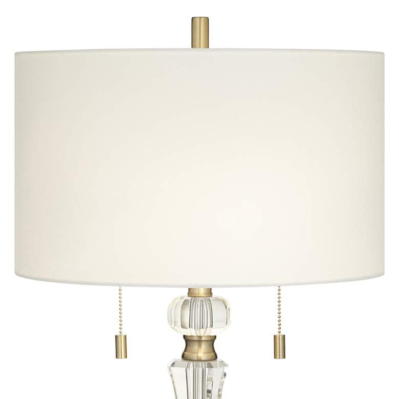Lamps Plus Vienna Full Spectrum Jordan 27 1/2" Brass and Crystal Table Lamp