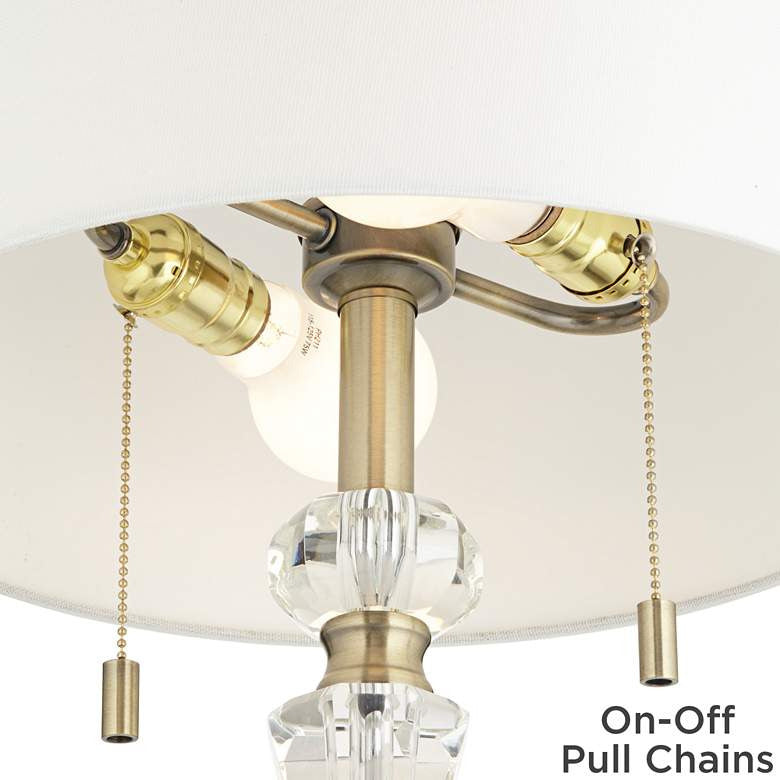 Lamps Plus Vienna Full Spectrum Jordan 27 1/2" Brass and Crystal Table Lamp